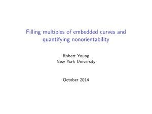 Filling multiples of embedded curves and quantifying nonorientability Robert Young New York University