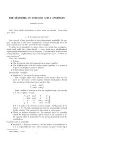 THE GEOMETRY OF SURFACES AND 3-MANIFOLDS