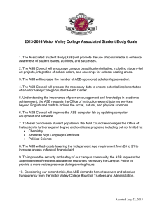 2013-2014 Victor Valley College Associated Student Body Goals