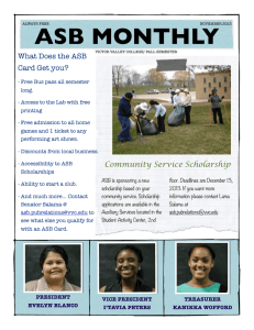ASB MONTHLY What Does the ASB Card Get you?