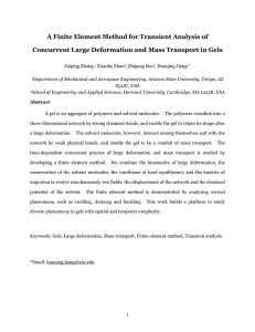 A Finite Element Method for Transient Analysis of