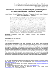Proceedings of Annual Switzerland Business Research Conference