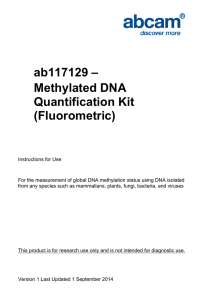 ab117129 – Methylated DNA Quantification Kit (Fluorometric)
