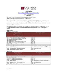 Transfer Guide Victor Valley College 2013-2014
