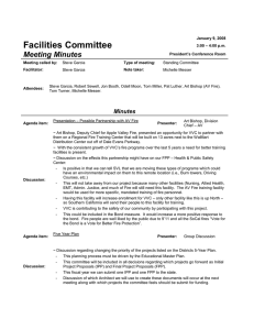 Facilities Committee Meeting Minutes