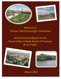 Measure JJ Citizens’ Bond Oversight Committee  Second Annual Report to the