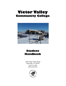 Victor Valley Community College Student Handbook
