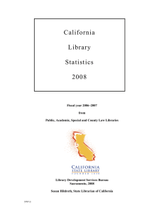 California Library Statistics