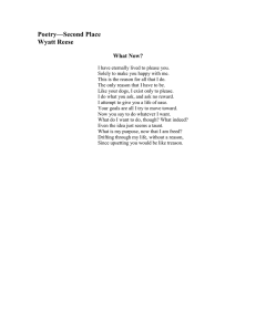 Poetry—Second Place Wyatt Reese  What Now?