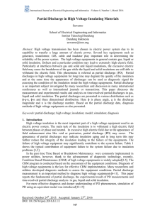 Partial Discharge in High Voltage Insulating Materials