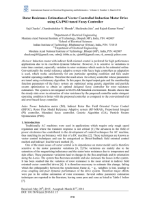 Rotor Resistance Estimation of Vector Controlled Induction Motor Drive