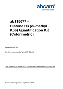 ab115077 – Histone H3 (di-methyl K36) Quantification Kit (Colorimetric)