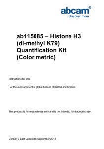 ab115085 – Histone H3 (di-methyl K79) Quantification Kit (Colorimetric)