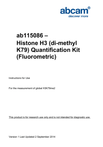 ab115086 – Histone H3 (di-methyl K79) Quantification Kit (Fluorometric)