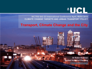Transport, Climate Change and the City
