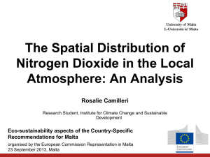 The Spatial Distribution of Nitrogen Dioxide in the Local Atmosphere: An Analysis