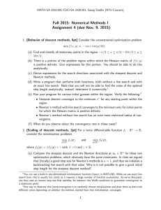 Fall 2015: Numerical Methods I Assignment 4 (due Nov. 9, 2015)