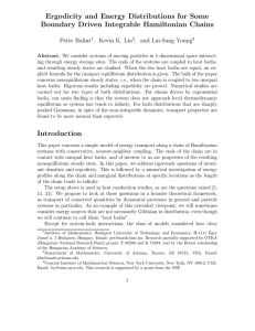 Ergodicity and Energy Distributions for Some Boundary Driven Integrable Hamiltonian Chains
