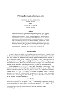 Principal dynamical components MANUEL D. DE LA IGLESIA AND ESTEBAN G. TABAK