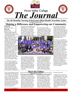 The Journal Victor Valley College