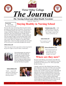 The Journal Victor Valley College Staying Healthy in Nursing School