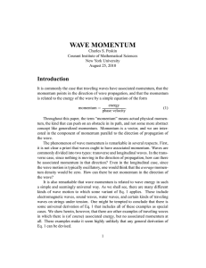 WAVE MOMENTUM Introduction