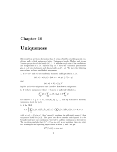 Uniqueness Chapter 10