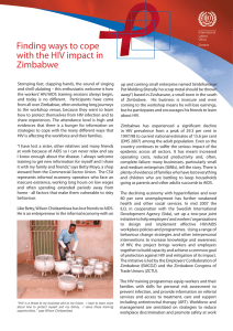 Finding ways to cope with the HIV impact in Zimbabwe
