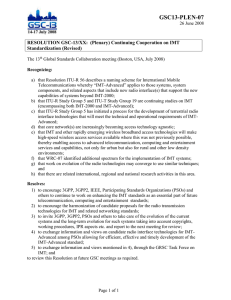 GSC13-PLEN-07  Standardization (Revised)