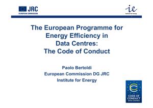 The European Programme for Energy Efficiency in Data Centres: The Code of Conduct