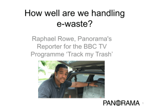 How well are we handling e-waste? Raphael Rowe, Panorama's