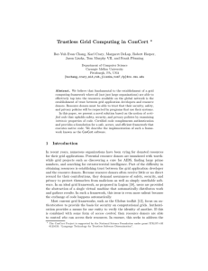 Trustless Grid Computing in ConCert