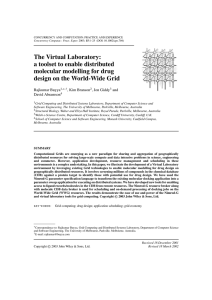 The Virtual Laboratory: a toolset to enable distributed molecular modelling for drug