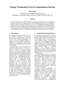 Putting Visualization First in Computational Steering