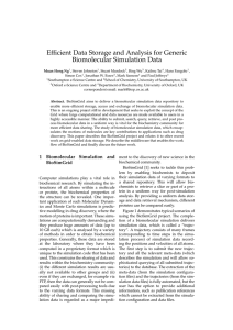 Efficient Data Storage and Analysis for Generic Biomolecular Simulation Data