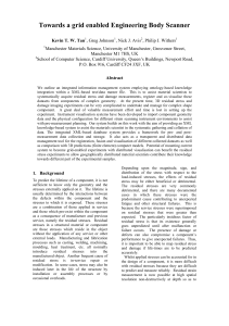 Towards a grid enabled Engineering Body Scanner