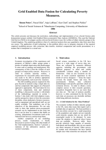 Grid Enabled Data Fusion for Calculating Poverty Measures.