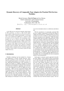 Dynamic Discovery of Composable Type Adapters for Practical Web Services Workflow