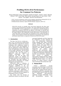 Profiling OGSA-DAI Performance for Common Use Patterns