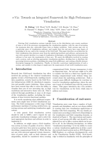 e-Viz: Towards an Integrated Framework for High Performance Visualization