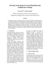 Steering via the Image in Local, Distributed and Collaborative Settings