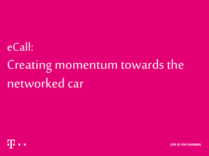 Creating momentum towards the networked car eCall: