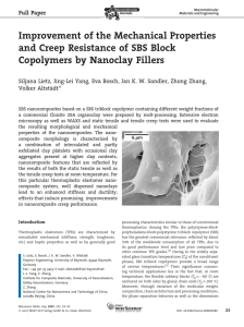 Improvement of the Mechanical Properties and Creep Resistance of SBS Block