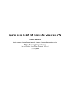 Sparse deep belief net models for visual area V2