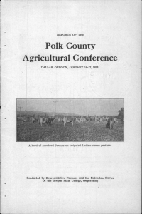 Polk County Agricultural C onference