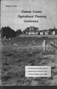 Clatsop county Agricultural Planning Conference Committee
