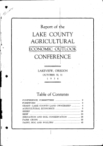 LAKE COUNTY AGRICULTURAL CONFERENCE 1936