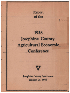 Ciferetice I Josephine County Agricultural Economic