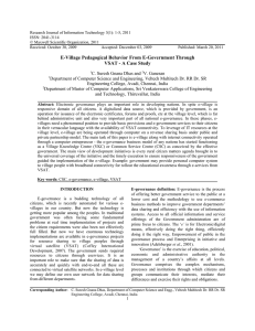 Research Journal of Information Technology 3(1): 1-5, 2011 ISSN: 2041-3114