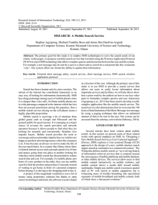 Research Journal of Information Technology 3(2): 108-112, 2011 ISSN: 2041-3114